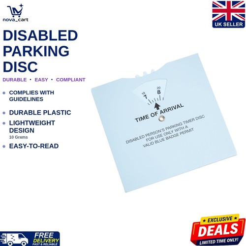 Disabled parking permit - permit, disc