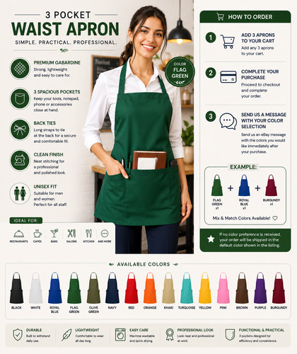 Pack waitress waist apron - waitress,