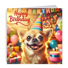 Dog Birthday Cards Party Hat