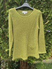 LADIES WOOL jumper  GREEN ACRYLIC SIZE M BY " MARBLE" GOOD CONDition