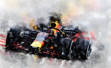 FORMULA 1  FLAG RED BULL RACING - F1 Flag  5' x 3' Banner Wall Art Mancave