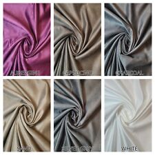 Faux Plain Suede Suedette Non