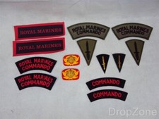 Royal Marines Commando / Dagger / Bandsman Badges, Shoulder Titles, Collar