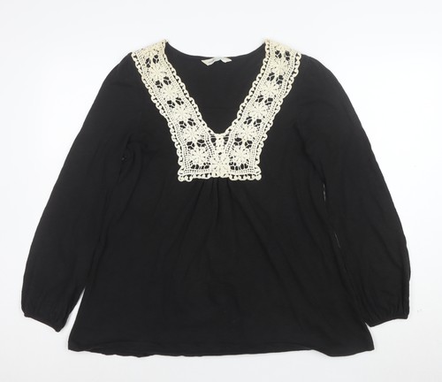 Bhs womens black crochet - bhs,
