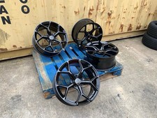 18" RS6 GLOSS BLACK Style ALLOY WHEELS X4Fits : AUDI A3 A4 A6 TT PCD: 5X112