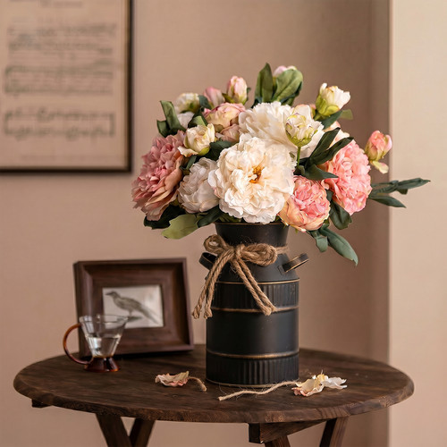 Vintage milk churn - milk,