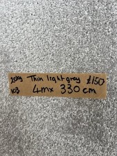 Carpet offcut Thin Light Grey