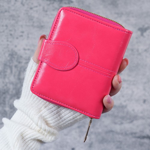 Ladies leather folding coin - ladies,