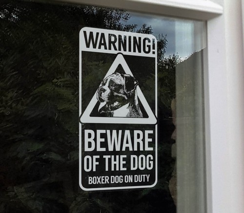 Warning beware the dog - beware,