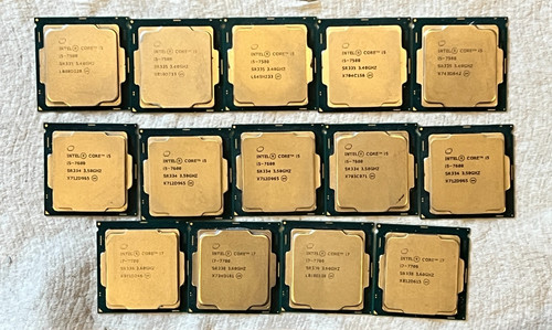 Intel 7th gen cpus - gen, lot