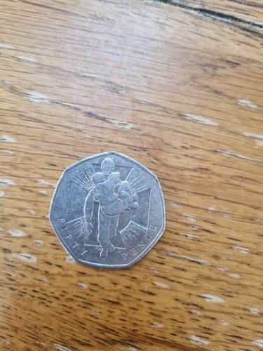 Wounded soldier 50p 2006 - soldier,