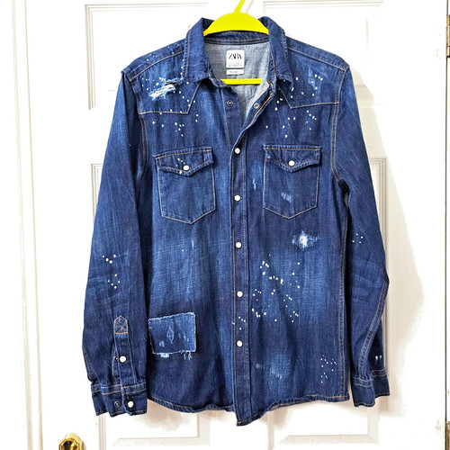 Men zara denim - denim, over