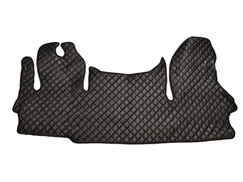 Black eco leather floor - floor, mats