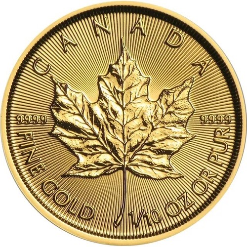 Gold coin canadian maple - gold,
