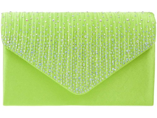 Lime green diamante overlay - diamante,
