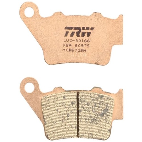 Rear brake pads - mcb672sh, fits