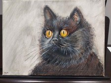 Original Black Cat Mixed Media