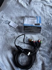 PSP Slim Umd Madcatz Red Green and Blue Cables like new  