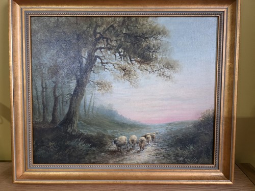 Antique landscape painting - landscape,