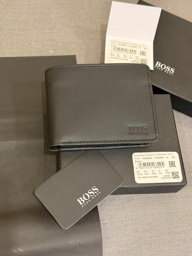 Hugo boss leather wallet - leather,