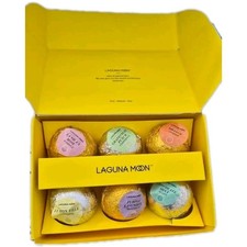 Bath Bomb Set of 6 Bath Fizzies Box Christmas Gift Stocking Filler for Her UK
