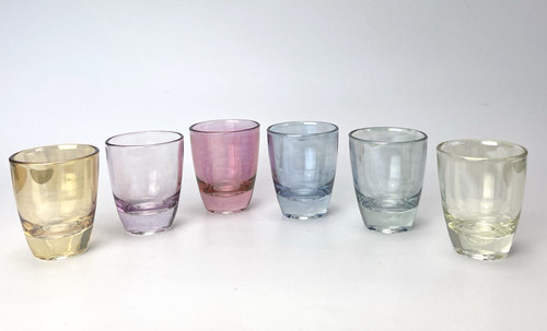 Vintage harlequin shot glasses - vintage,