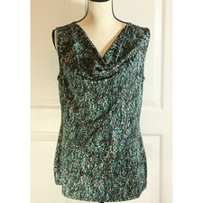 Cowl Neck Sleeveless Blouse