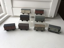 8 Kit Built Vans Wagons Model Railway OO Gauge.