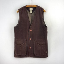 Beretta Moleskin Waistcoat Mens 42 Large Brown Shooting Hunting Vest Gilet