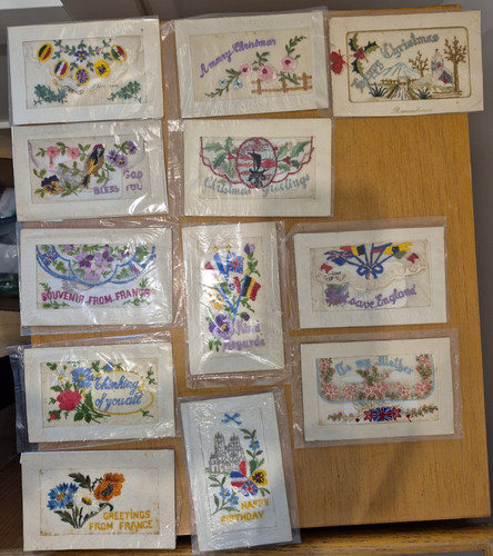 Vintage silk embroidered - silk,