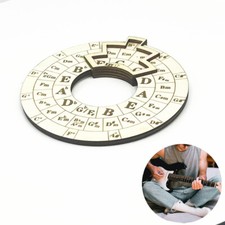 Circle Of Fifths Wooden Chord Wheel Music Melody Tool Musical Educational Tool