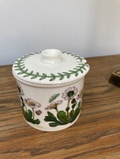 Two Portmeirion Sugar Bowls/Jam Pots, One With Lid, A Utensil Holder & A Ramekin