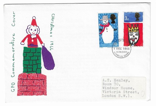 1966 christmas fdc - christmas,