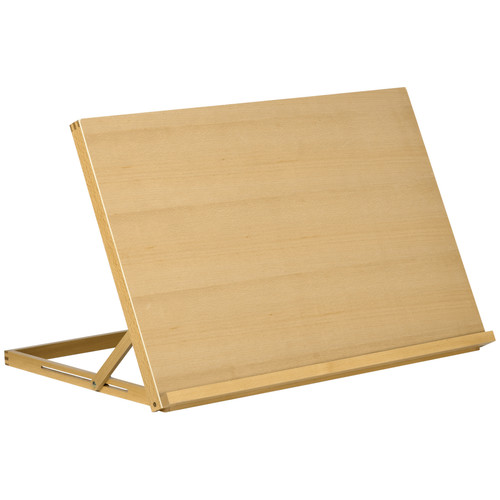 Beech wood table - wood, easel