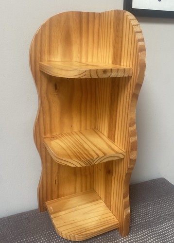 Vintage pine corner shelf - corner,