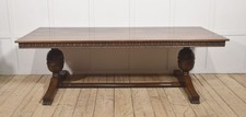 Large carved oak refectory - carved,