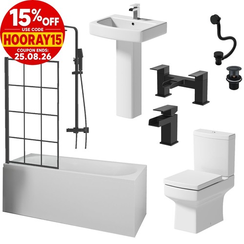 Complete bathroom suite black - complete,