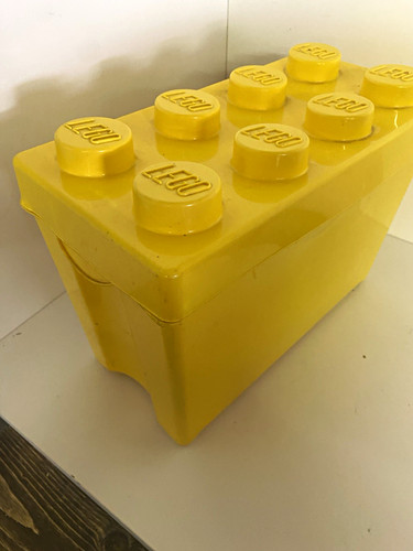 Lego yellow stud storage - lego,