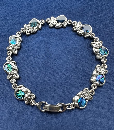 Vintage silver abalone paua - vintage,