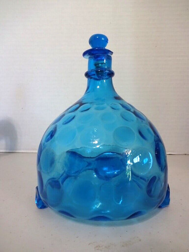 Eapg blue thumbprint glass - eapg,