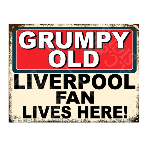 Metal sign plaque grumpy old - plaque,