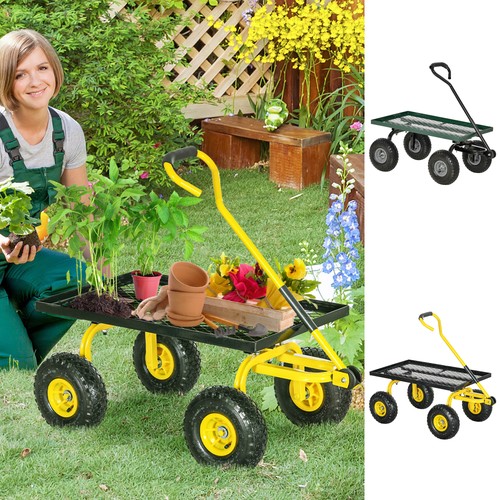 Garden trolley cart with - trolley, 10"