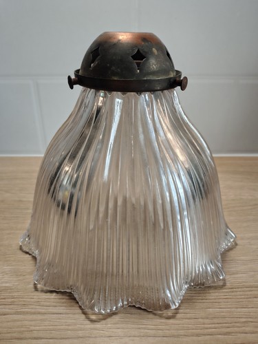 Antique holophane glass light - holophane,