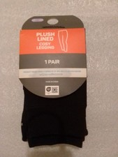 Primark Girls Pair Plush Lined Cosy Legging Black Ages 13-14