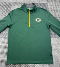 Green Bay Packers Majestic Quarter-Zip / Cool Base / Size M / NFL Fanwear / USA