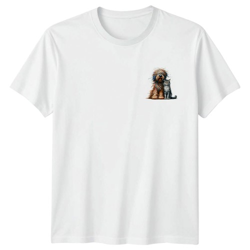 Shaggy dog cat - shaggy,