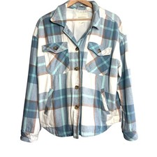 Aeropostale Blue Plaid Button