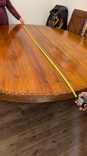 Solid Dark Wood Round 6ft Diam
