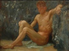 Henry Scott Tuke oil painting