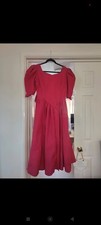 1980s Red Prom Dress With Bow
